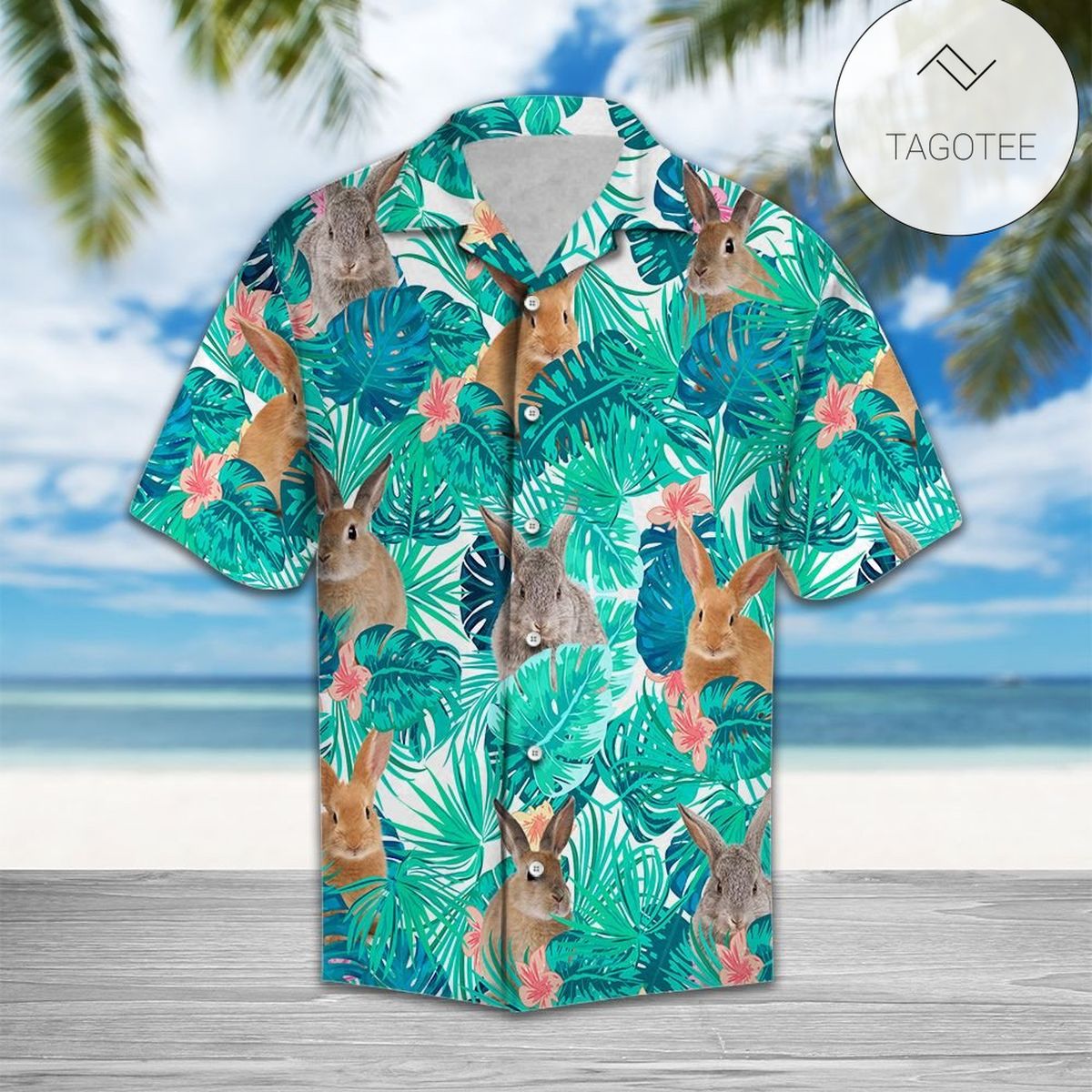 Rabbit Dream And Tulip Garden Happy Easter Edition Hawaiian Shirt