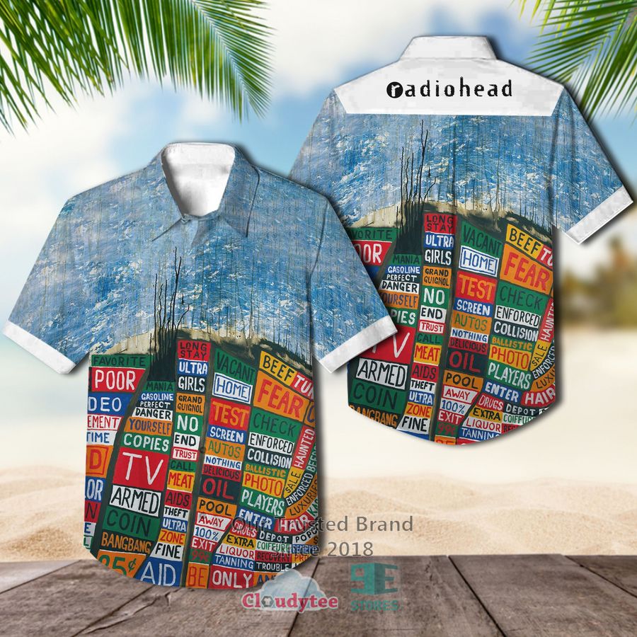 Radiohead band OK Computer Album Hawaiian Shirt