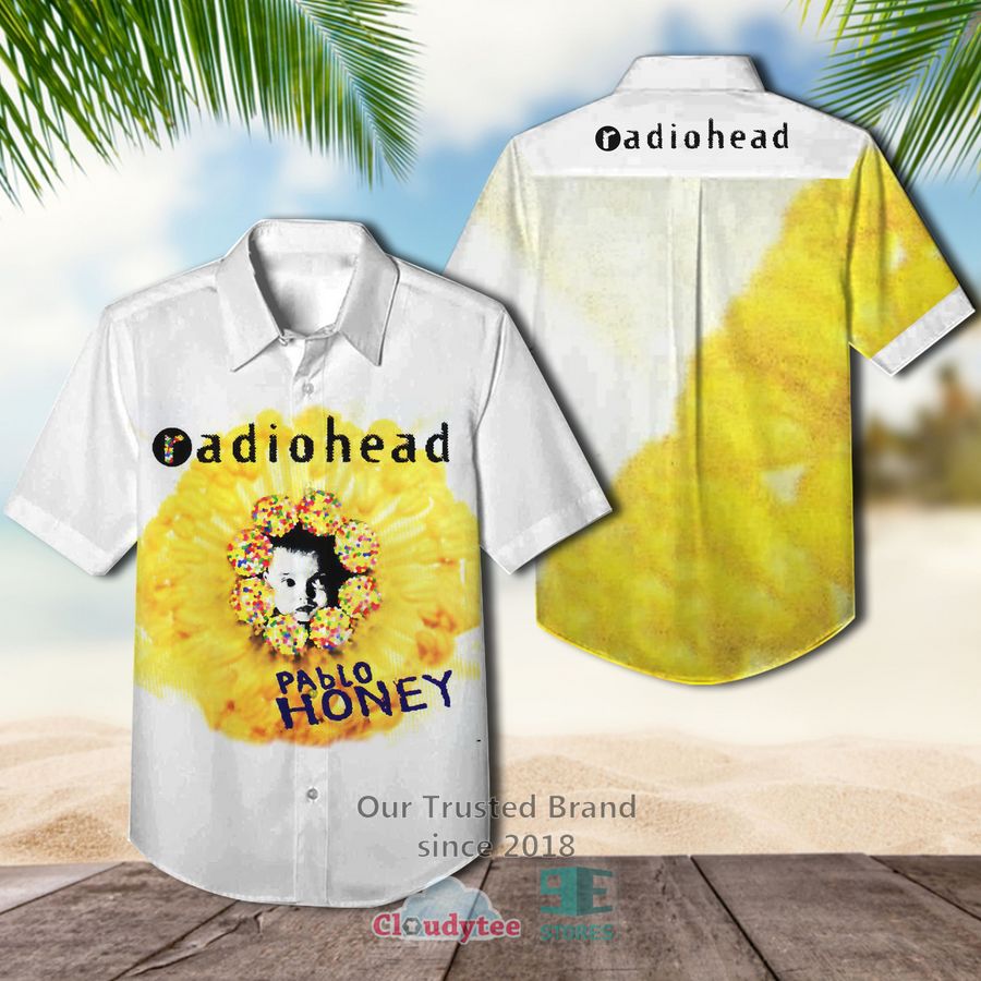 Radiohead band Kid A Album Hawaiian Shirt