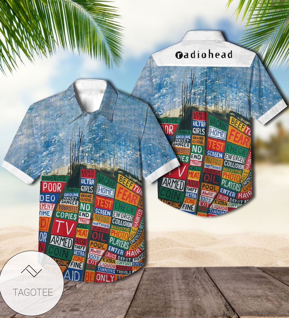 Radiohead Amnesiac Album Cover Hawaiian Shirt