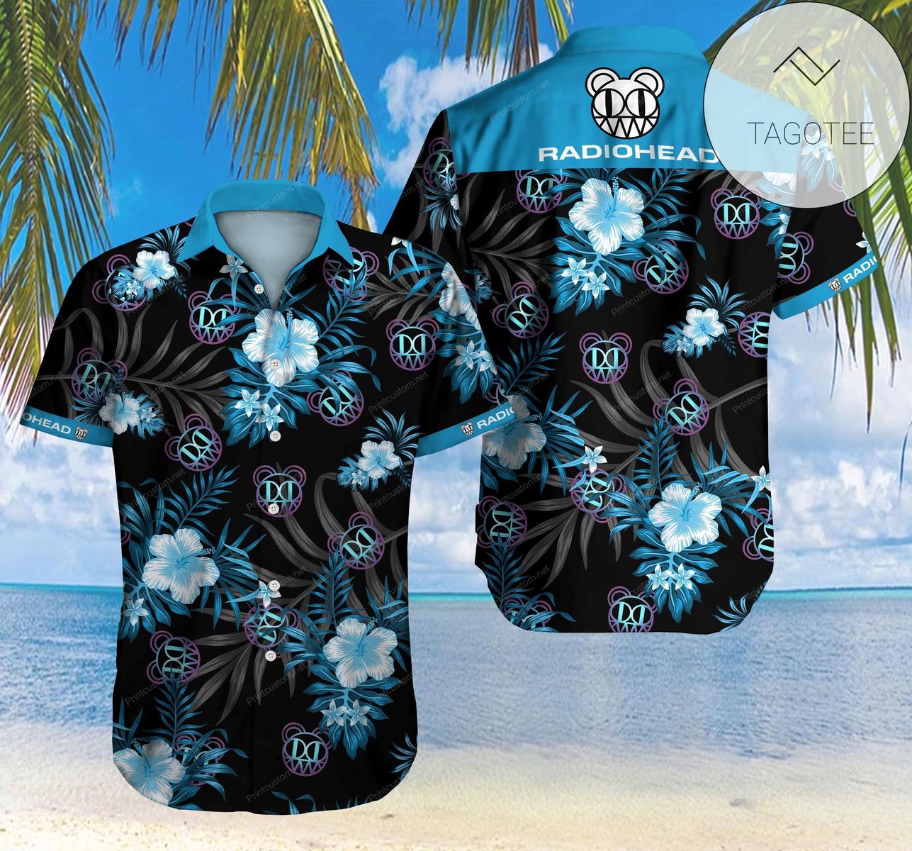 Radiohead Logo Authentic Hawaiian Shirt 2022 3d