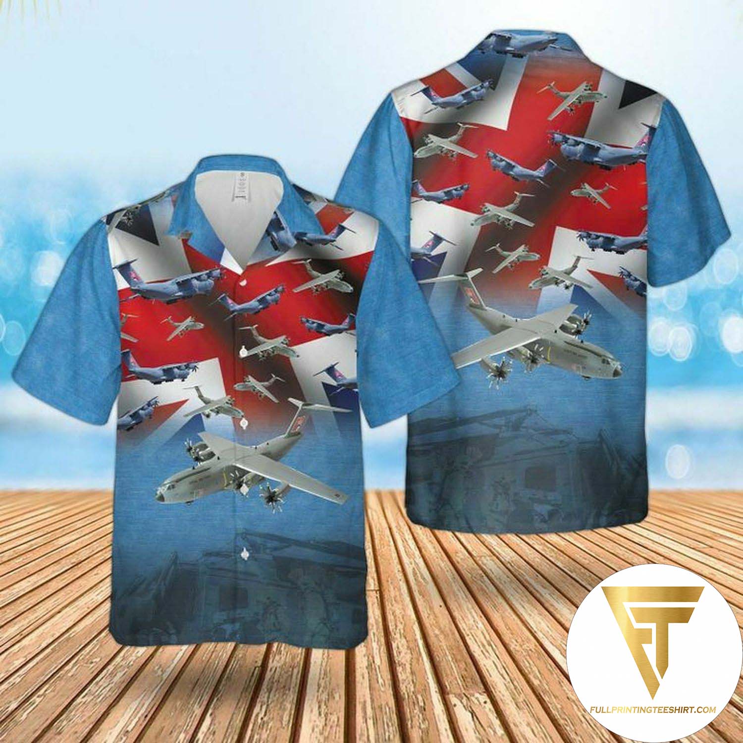 RAF Boeing Chinook Hc Mk6 Hawaiian Shirt And Beach Shorts