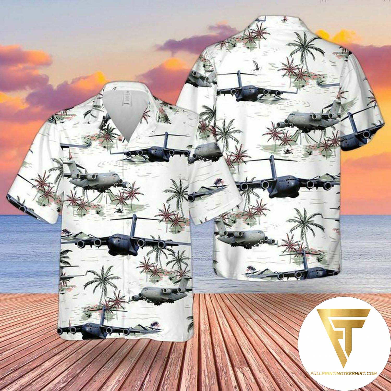 Racing Car Engine Theme Full Printing Hawaiian Shirt