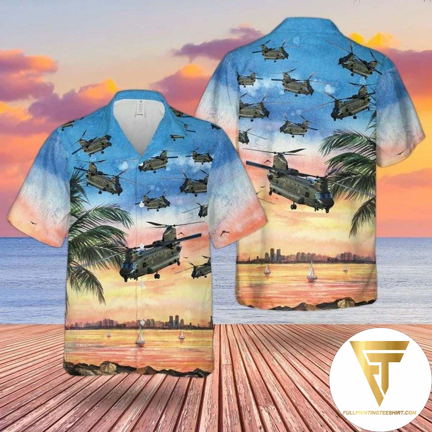 RAF Badge Hawaiian Shirt And Beach Shorts