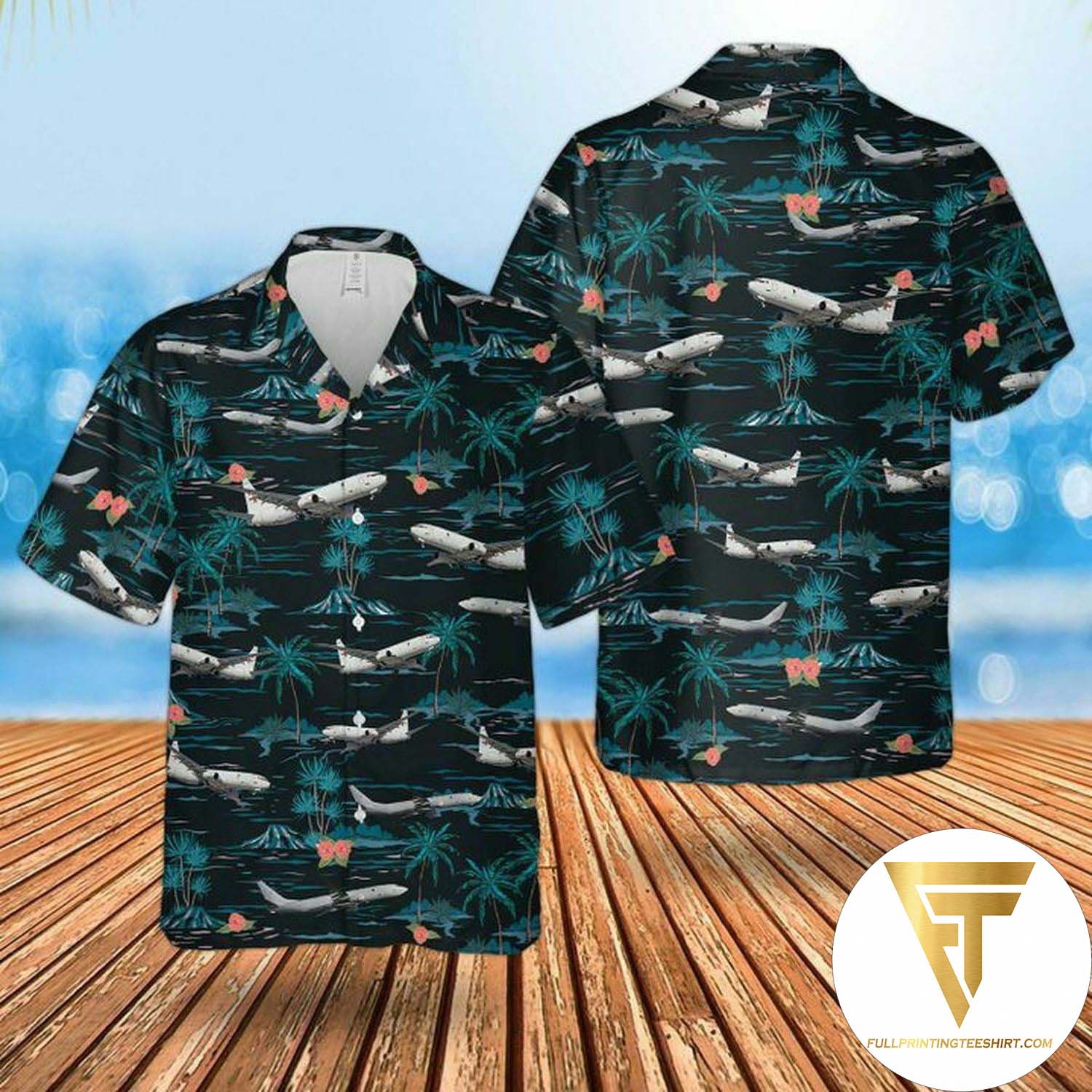 RAF Boeing E-Summer Sentry Aew1 Hawaiian Shirt And Beach Shorts