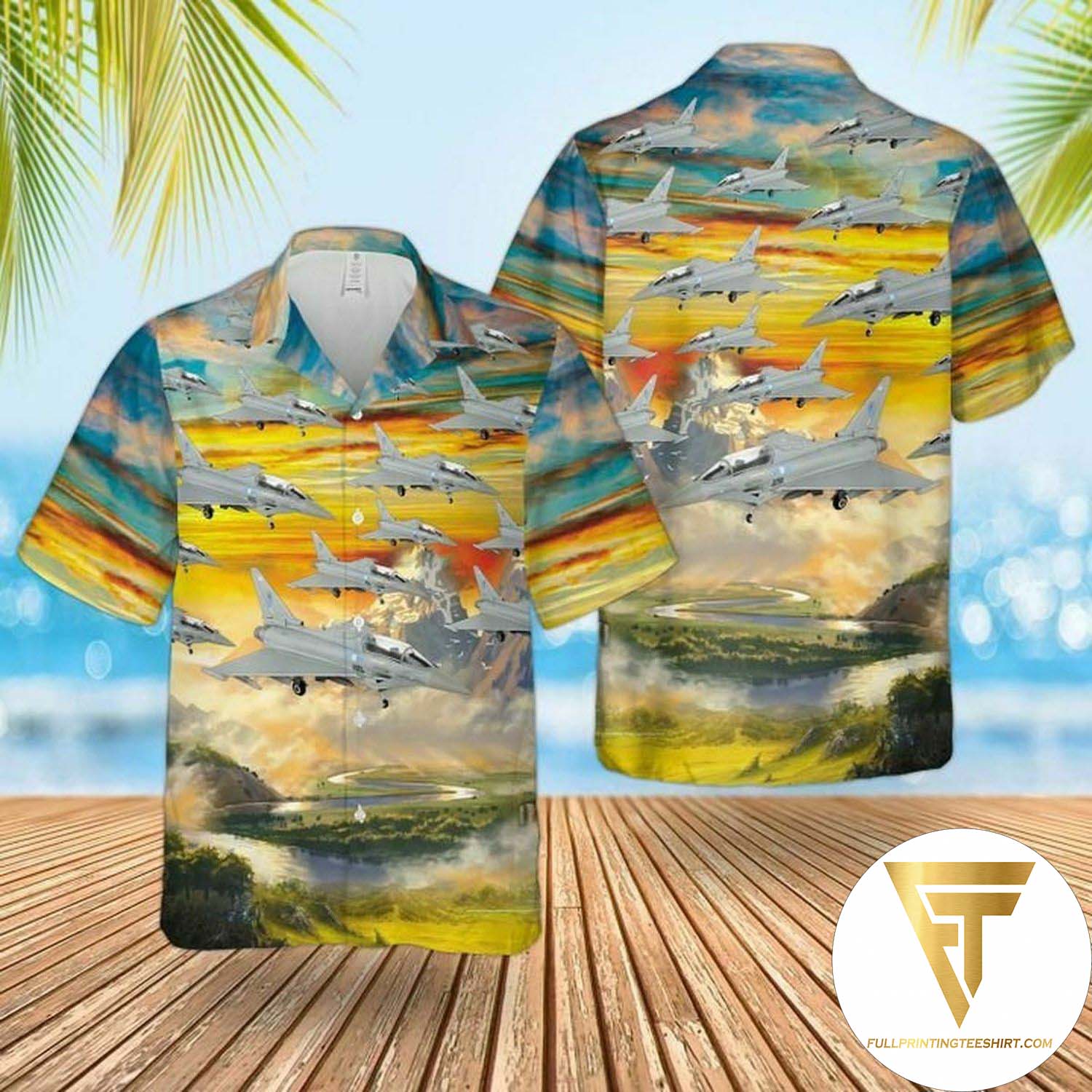 RAF Historical Fairchild Republic A-10A Thunderbolt Ii Hawaiian Shirt And Beach Shorts