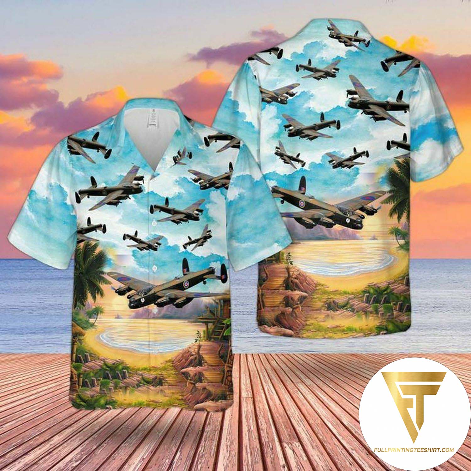 RAF Historical Nimrod Mr 2 Hawaiian Shirt And Beach Shorts