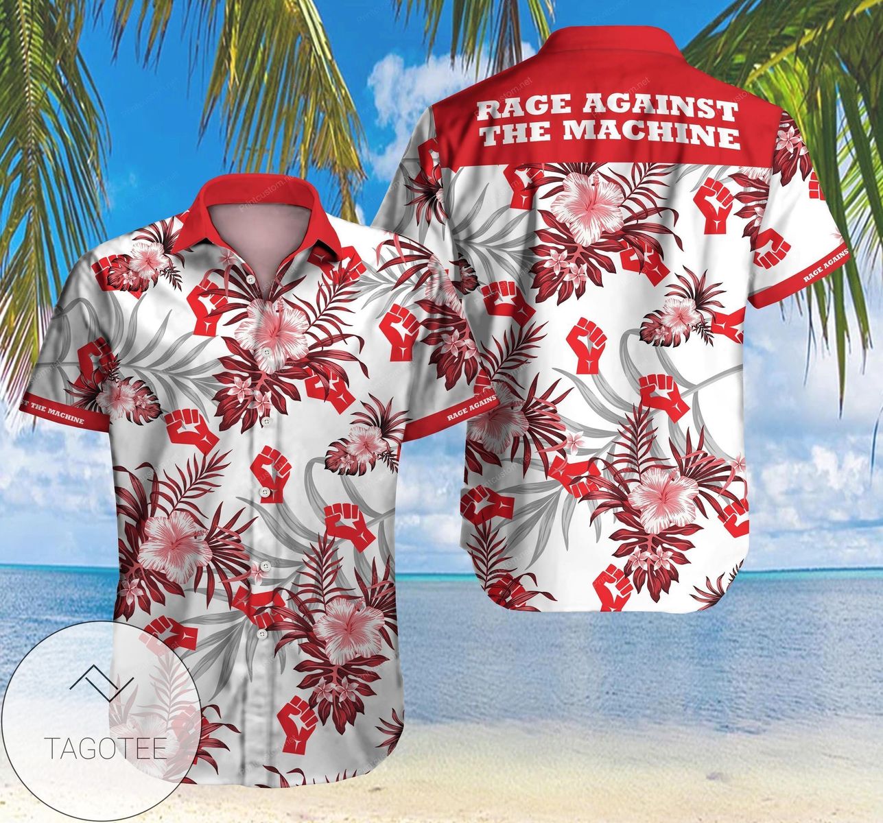 Rage Against The Machine Authentic Hawaiian Shirt 2022 3d