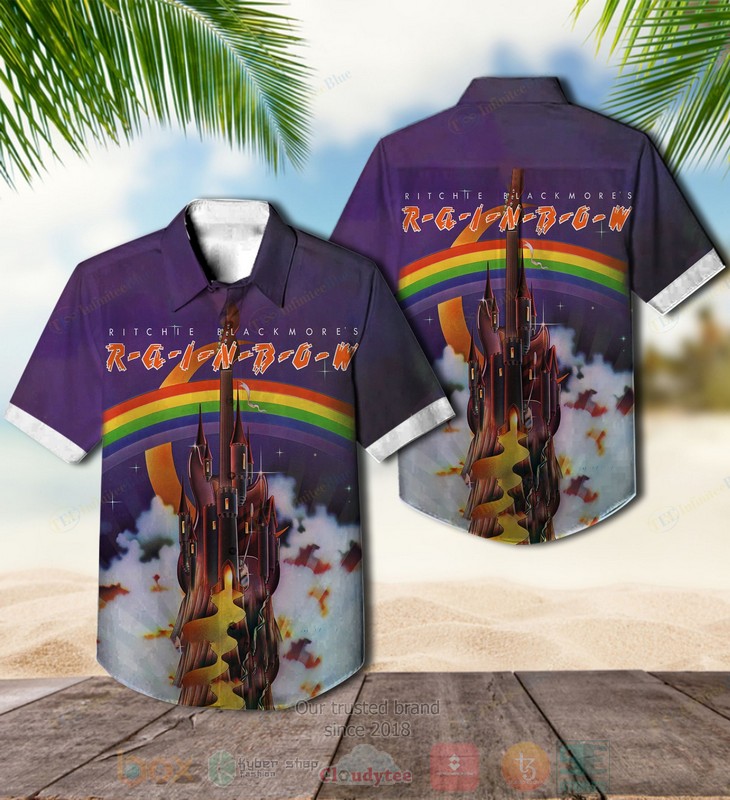 Rainbow band Rising Hawaiian Shirt