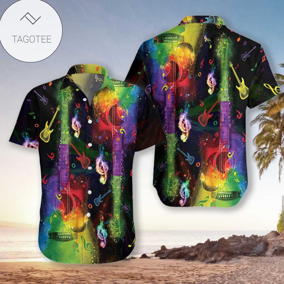 Rainbow Down To Earth Album Cover Hawaiian Shirt