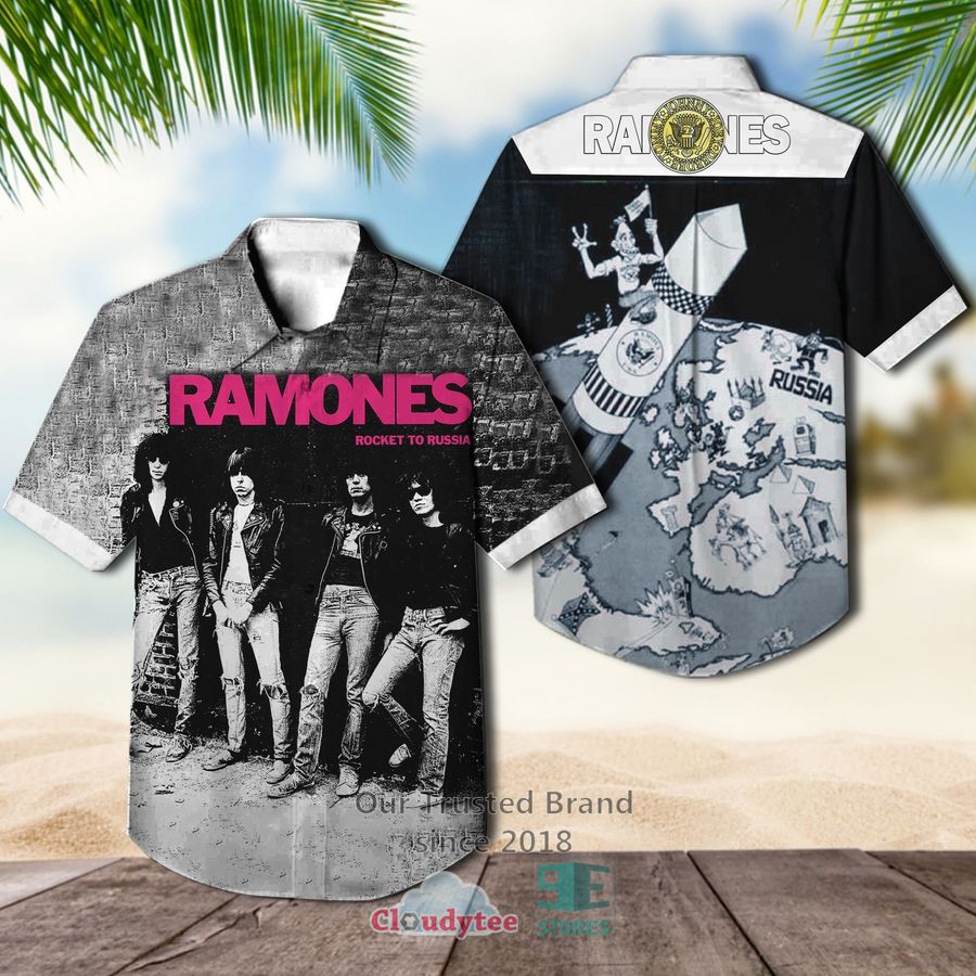 Ramones The Sire Years 1976 1981 Hawaiian Casual Shirt