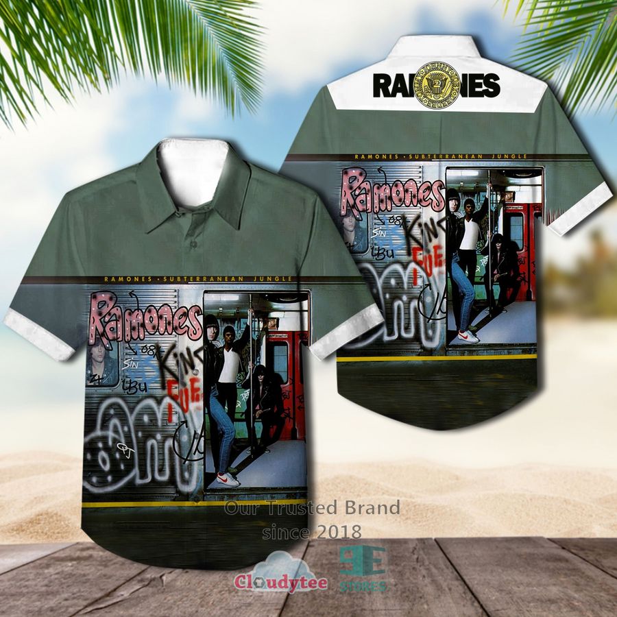 Ramones Rockaway Beach Hawaiian Casual Shirt