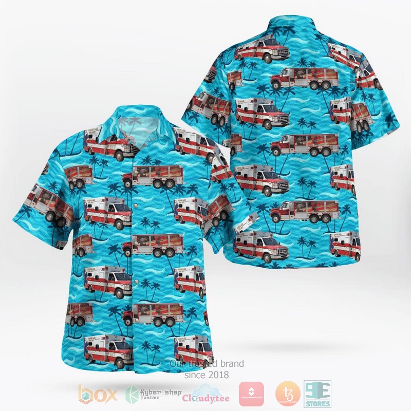 Random Lake Wisconsin Silver Creek Fire Department Hawaiian Shirt