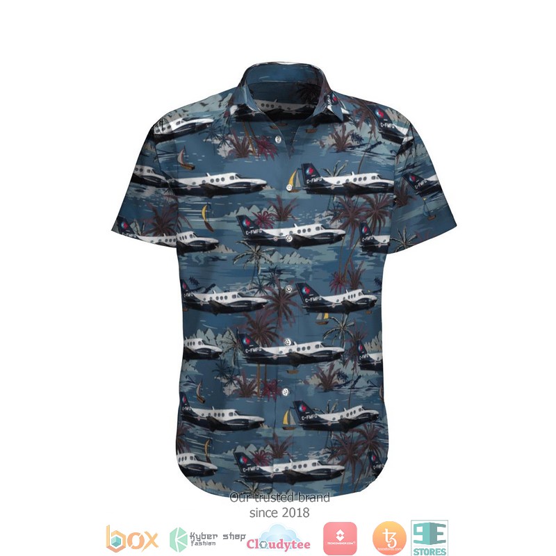 RCAF Beechcraft C-90B King Air Short Sleeve Hawaiian Shirt