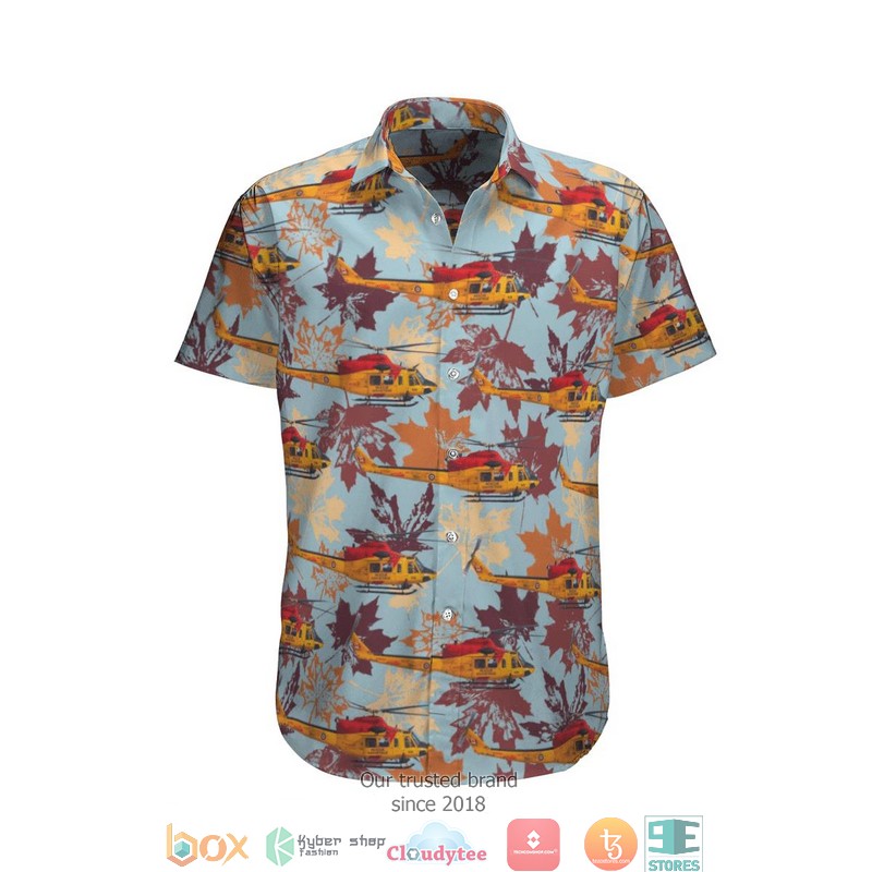 RCAF Bell CH-146 Griffon 412CF SAR Short Sleeve Hawaiian Shirt