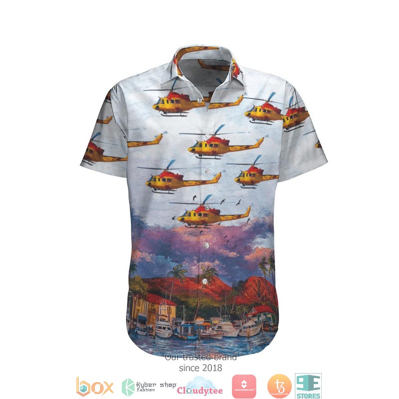 RCAF Bell CH-146 Griffon 412CF SAR Mountain Hawaiian Shirt