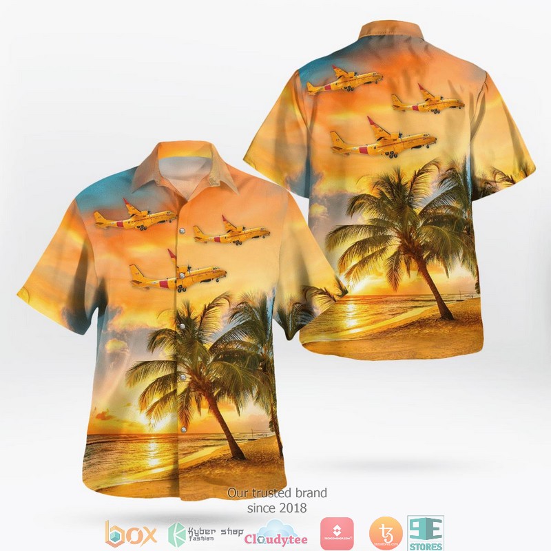 RCAF Bombardier CC-144D Challenger CL-650 Hawaiian Shirt