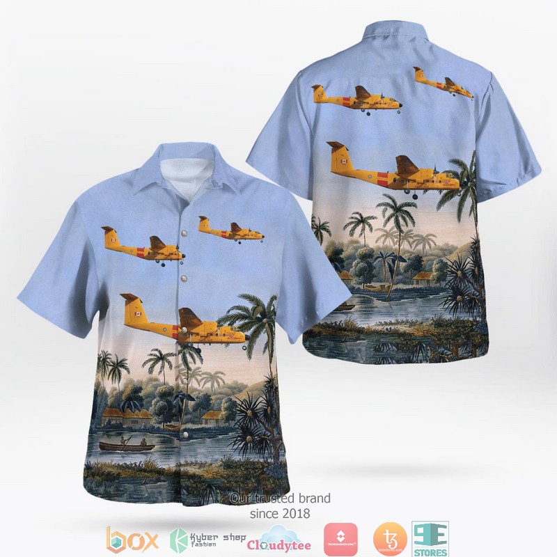 RCAF De Havilland Canada CC-115 Buffalo DHC-5 Short Sleeve Hawaiian Shirt