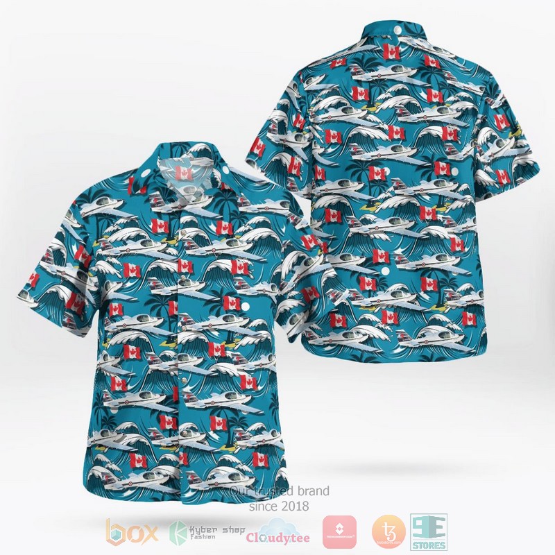 RCAF Lockheed CC-130H Hercules C-130H-L-382 Blue Hawaiian Shirt