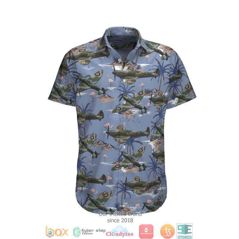 RCAF Supermarine Spitfire red coconut Hawaiian Shirt