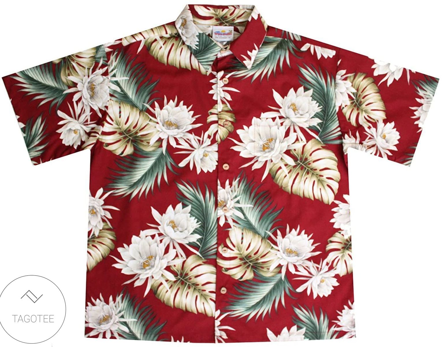 Red Flower Garish Hawaiian Unisex Shirts