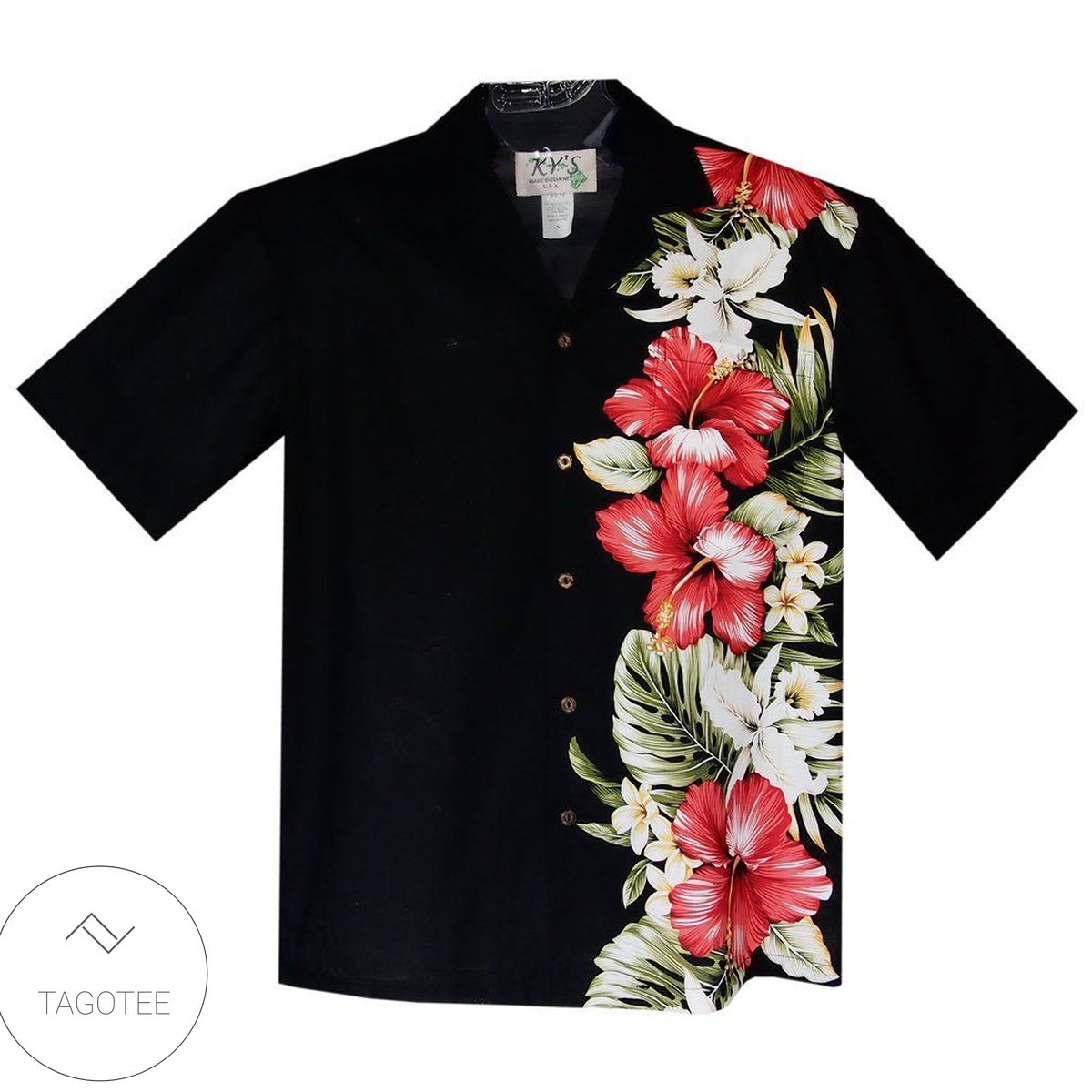 Red Flower Garish Hawaiian Unisex Shirts