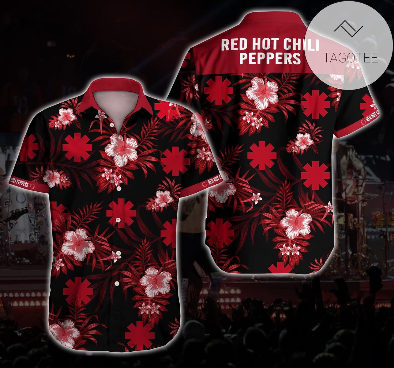 Red Hot Chili Peppers Authentic Hawaiian Shirt 2022 3d