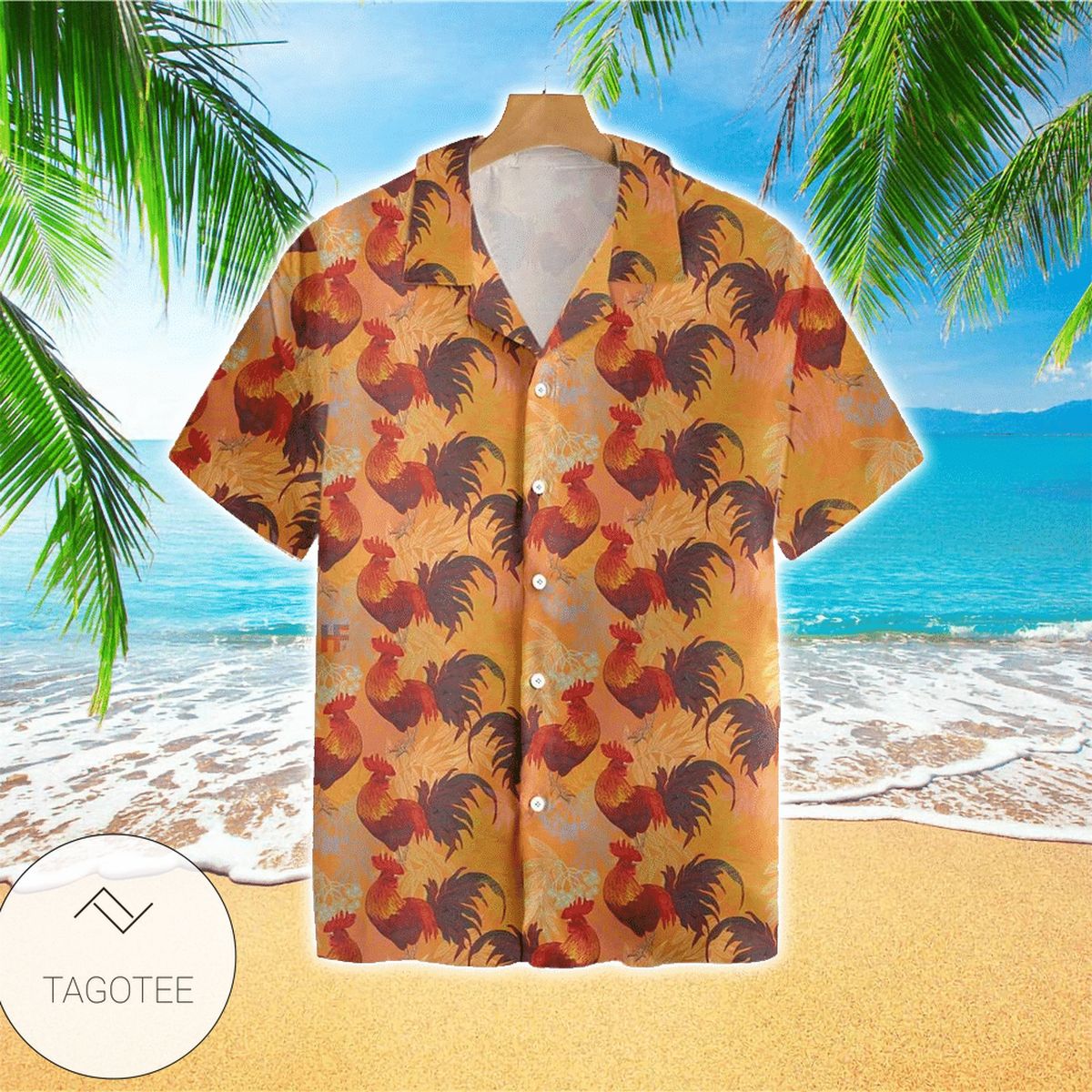 Red Rum Pattern Hawaiian Shirt #h