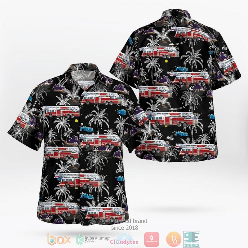 Red White And BBQ Grill Hawaiian Shirt