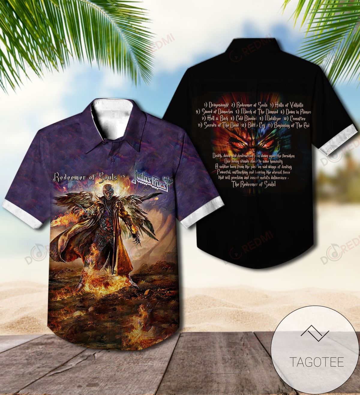 Redeemer Of Souls Tour Judas Priest Hawaiian Shirt