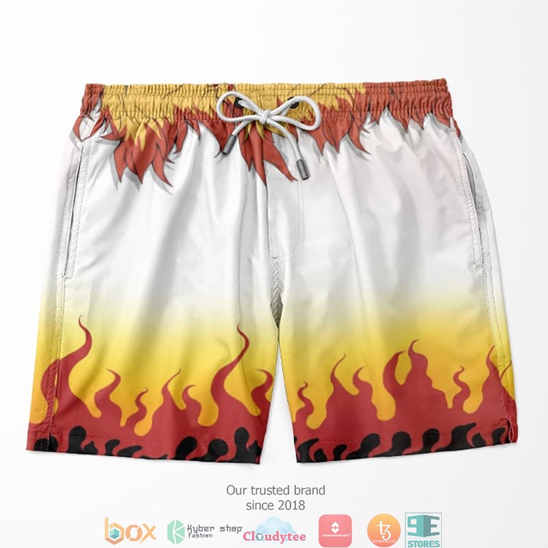 Rengoku Kyojuro Flame Flame Hashira Demon Slayer Kimetsu No Yaiba Shorts