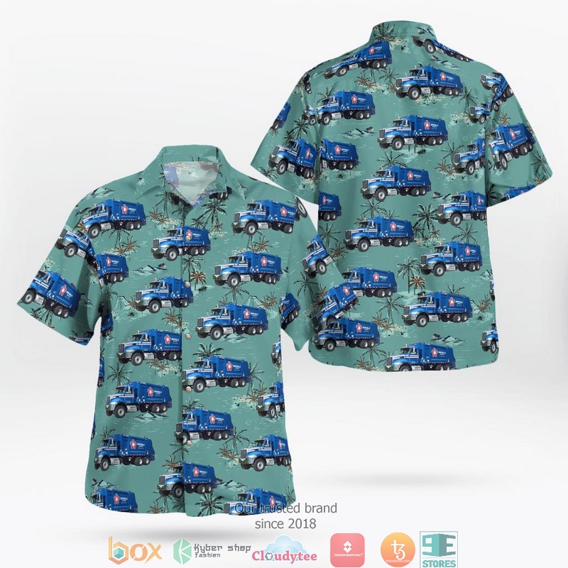 Republic Services Peterbilt 520 Hawaiian Shirt