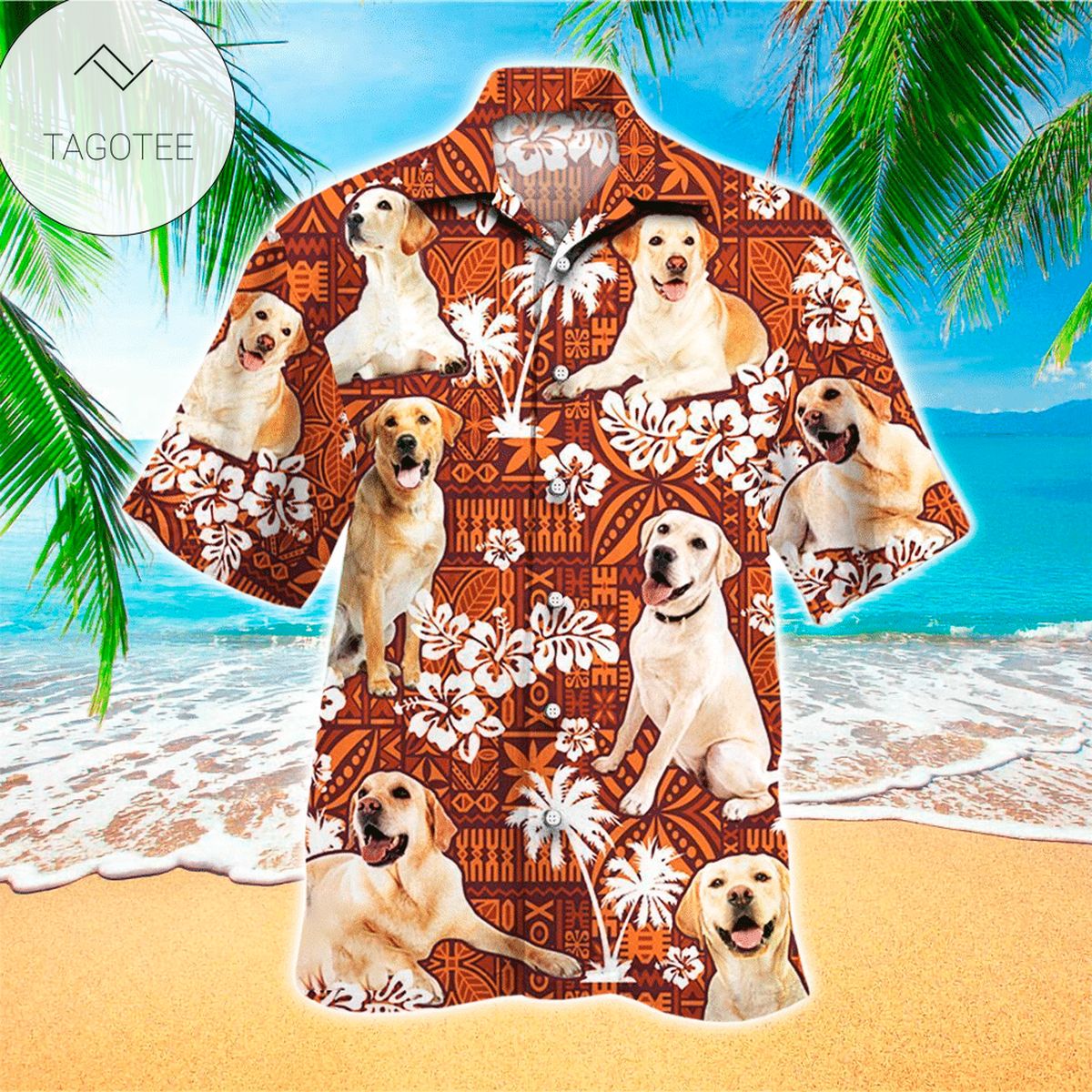 Retriever Dog Hawaiian Shirt For Men Retriever Dog Lover Gifts