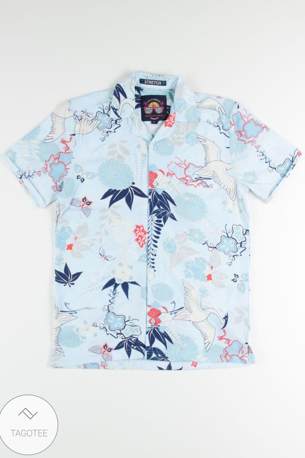 Retro Pineapple Skull Pattern Hawaiian Shirt