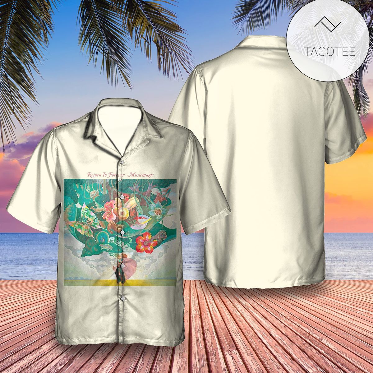 Return To Forever Romantic Warrior Album Cover Hawaiian Shirt