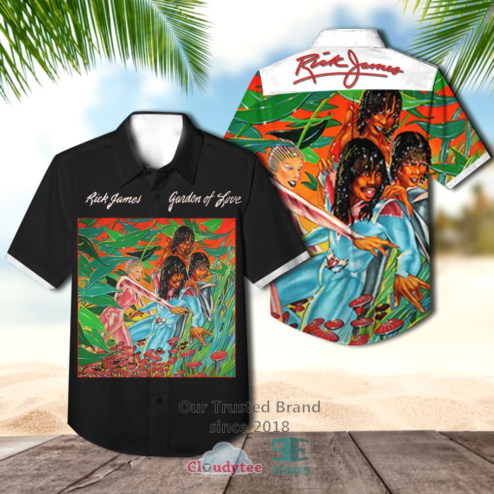 Rick James Glow Album Hawaiian Shirt