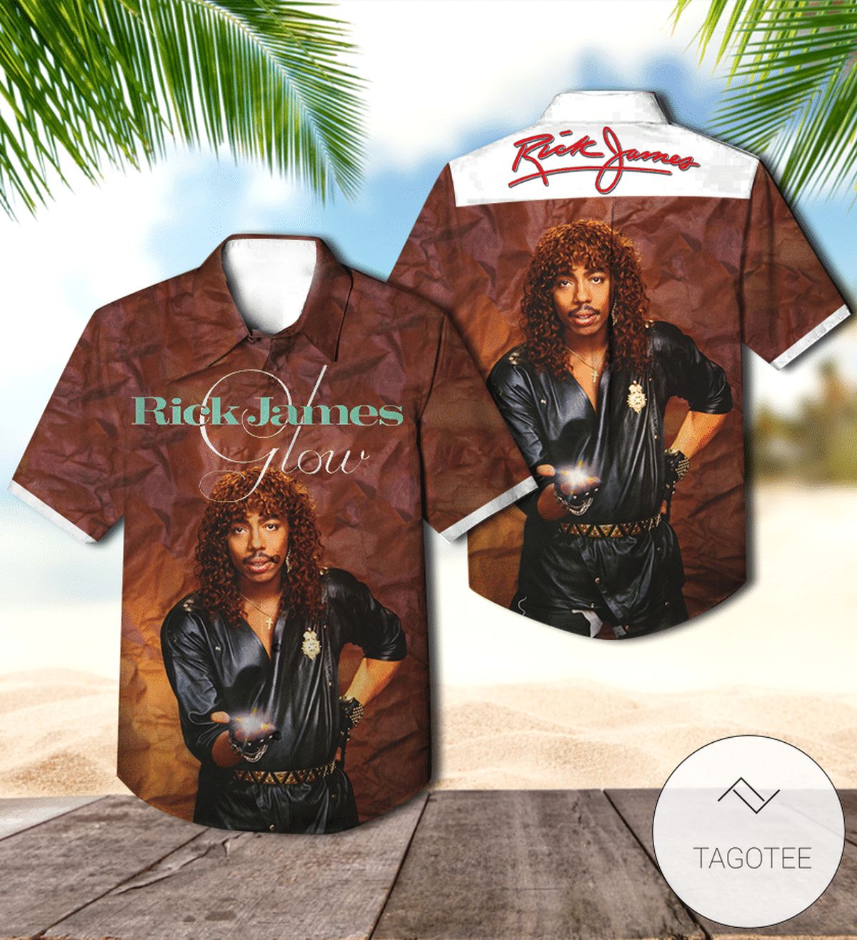 Rick James Garden Of Love Album Cover Hawaiian Shirt