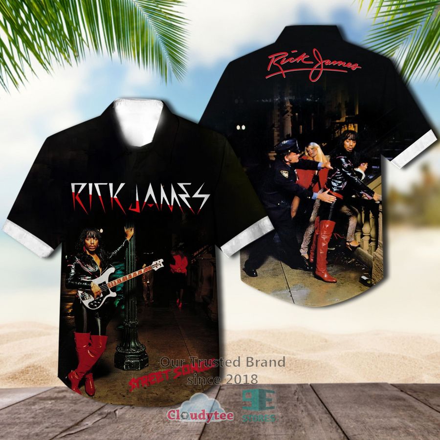 Rick James Glow Album Hawaiian Shirt