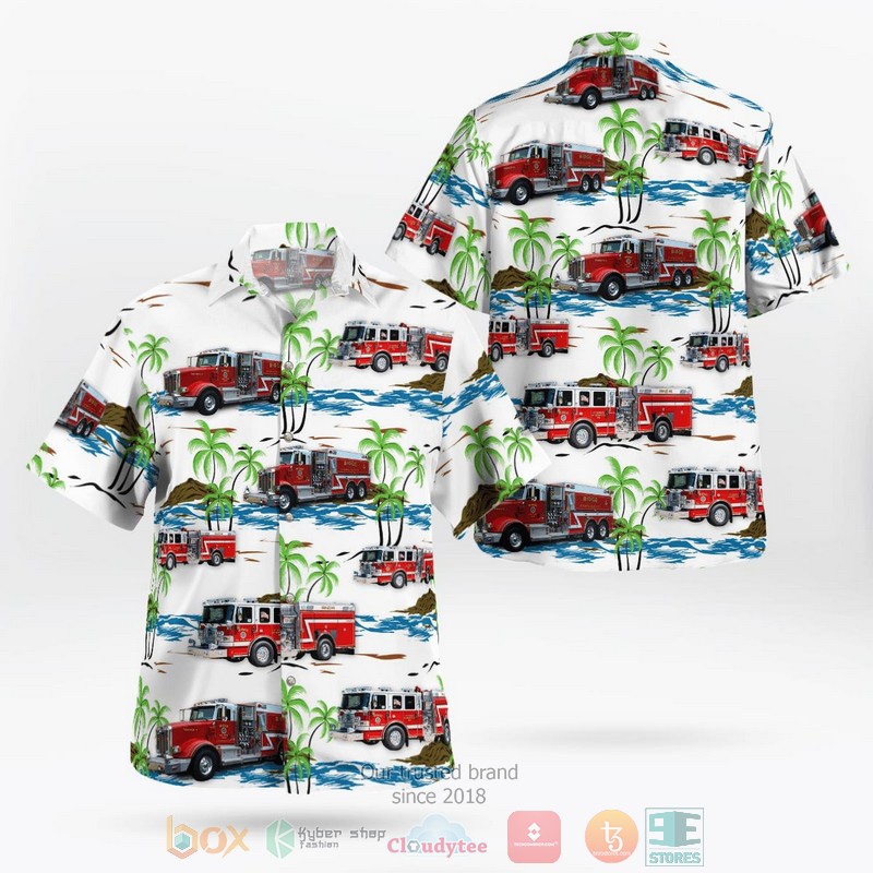 Riverdale Georgia Clayton County Fire & Emergency Services Hawaiian Shirt