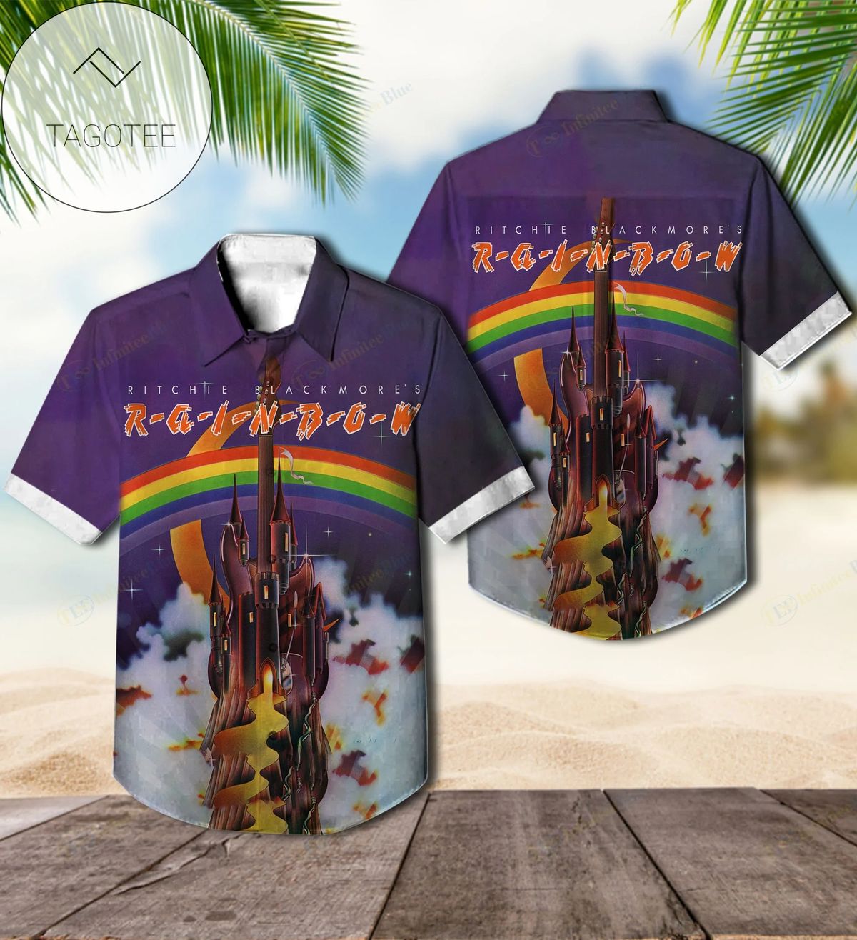 RJC Hawaiian Summer Short Sleeve Hawaiian Beach Shirt