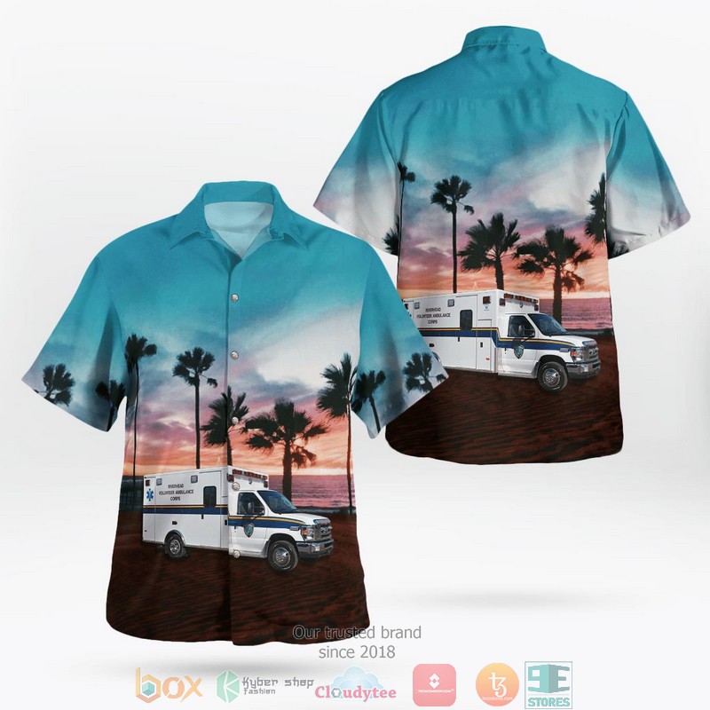 Riverhead Volunteer Ambulance Corps RVAC New York Fleet Hawaiian Shirt