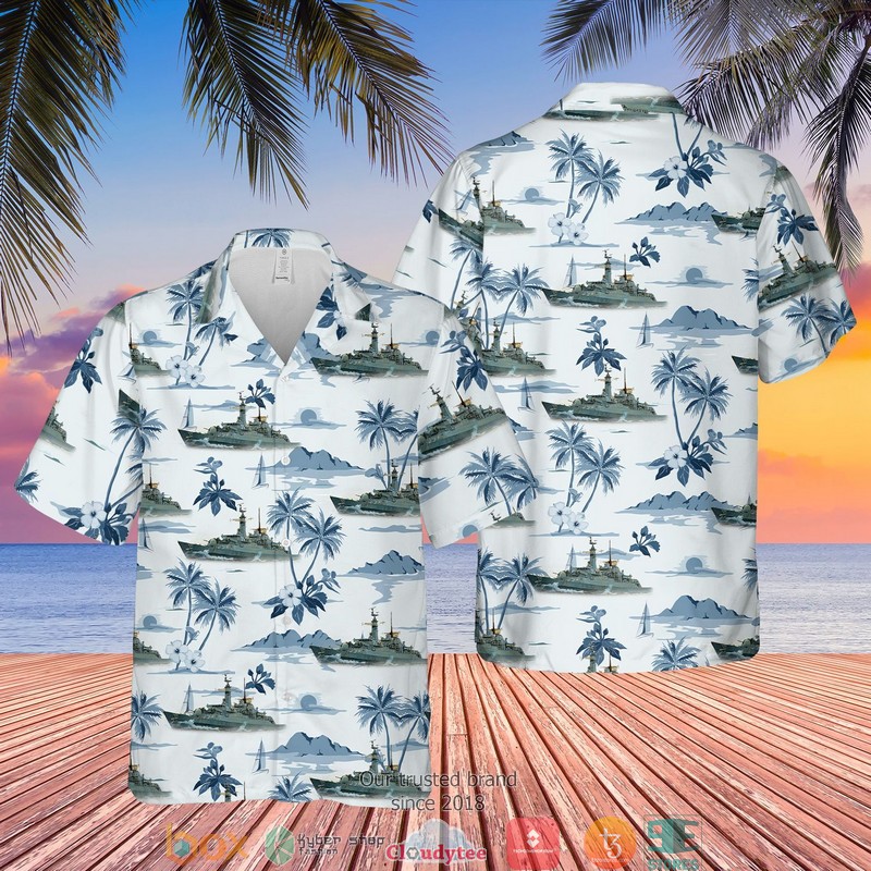 RN Astute Class Submarine Artful S121 Hawaiian Shirt, Short