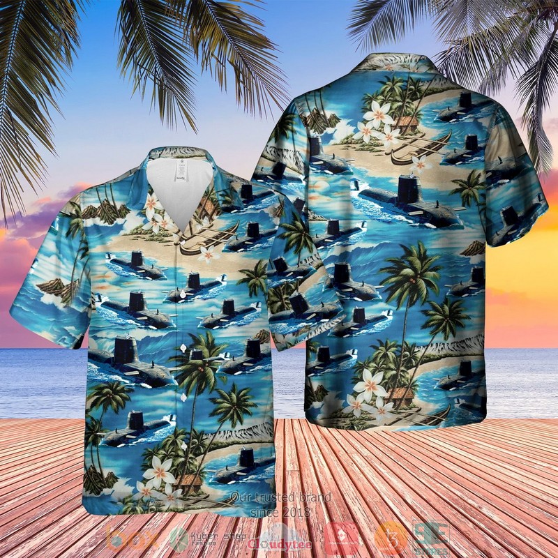 RN Astute Class Submarine Astute S119 Hawaiian Shirt