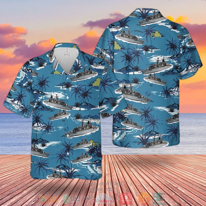 RN Astute Class Submarine Astute S119 Hawaiian Shirt, Short