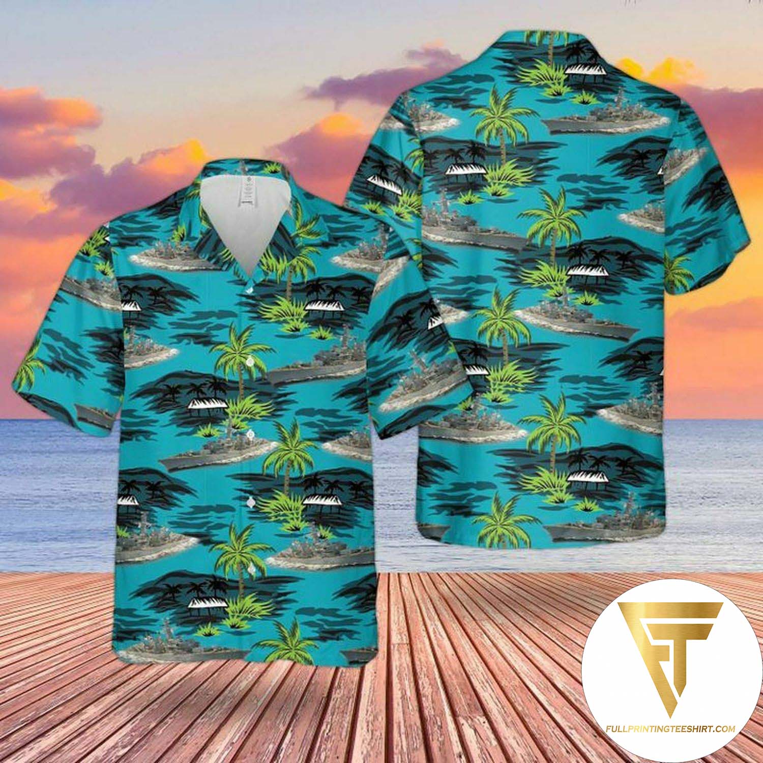 Rn City Class Type 26 Frigate Hawaiian Shirt And Beach Shorts