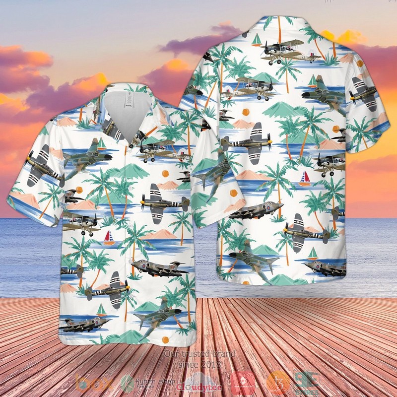 RN FAA Observer Wings Badge Hawaiian Shirt