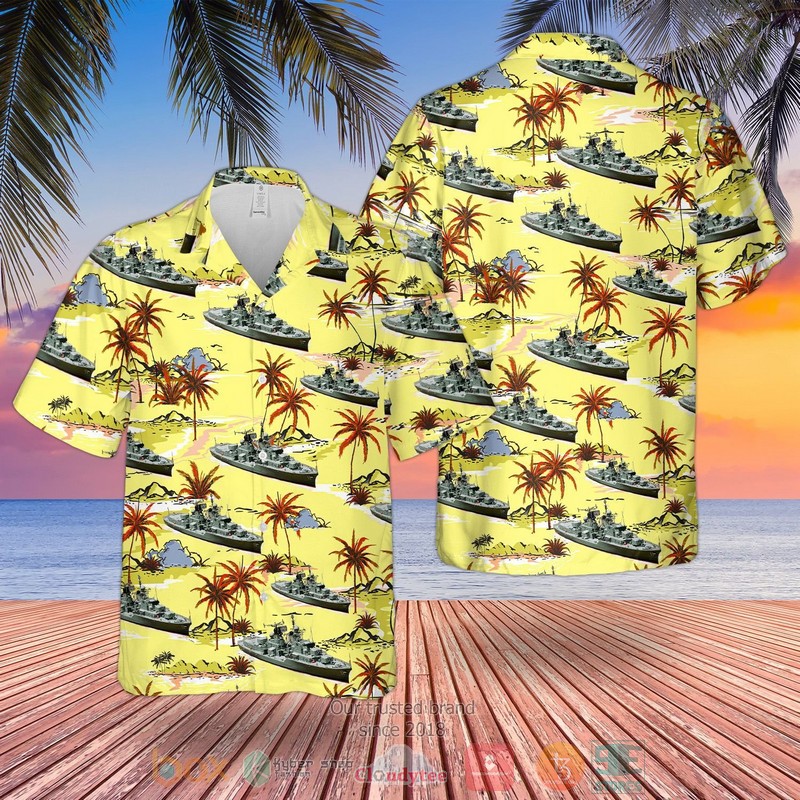 RN Historical Battle-class Destroyer Hawaiian Shirt