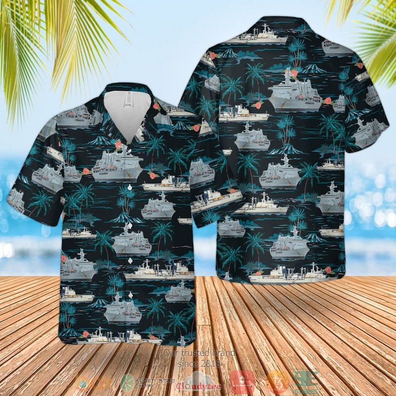 RN HMS Albion L14 Hawaiian Shirt