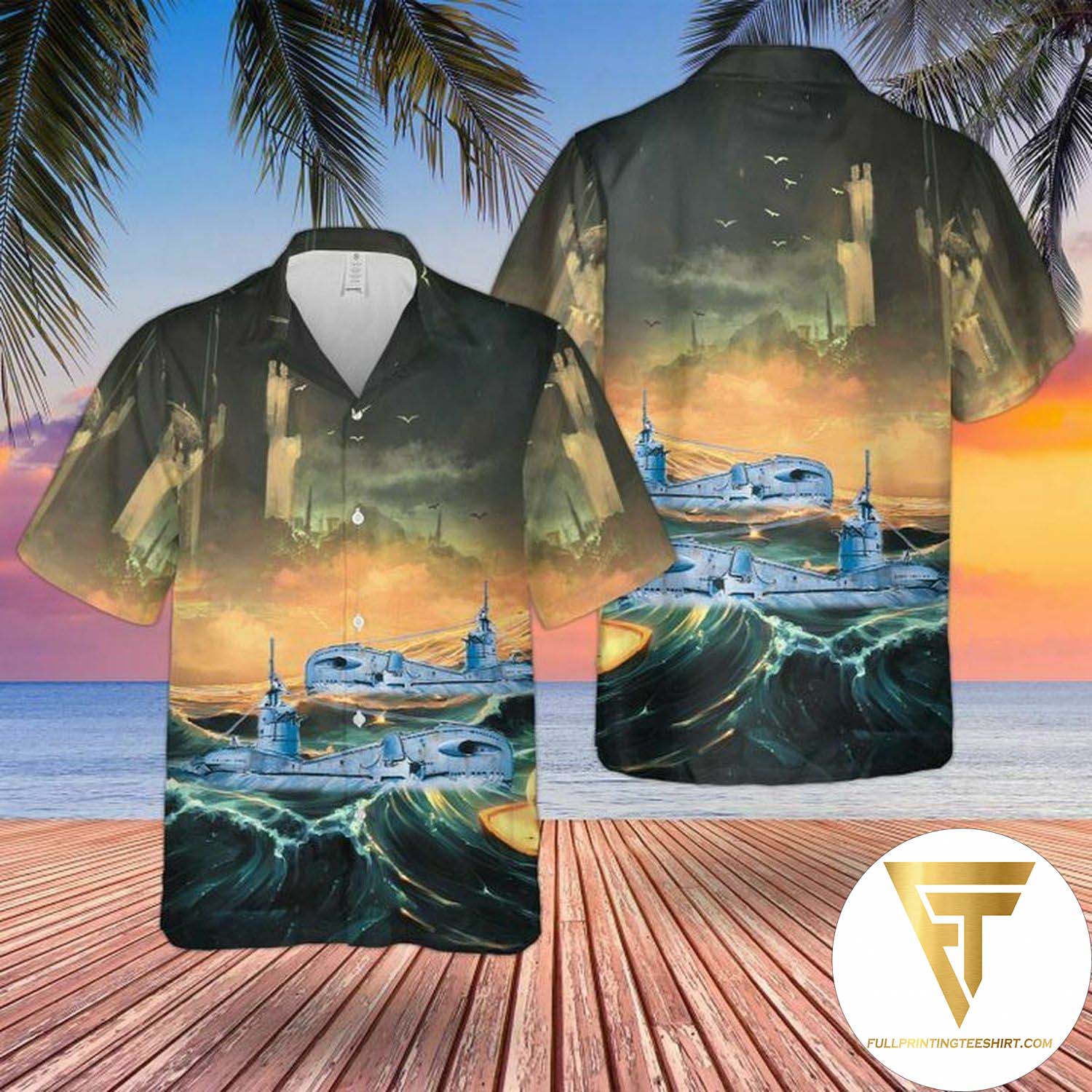 Rn Historical Swiftsure Class Attack Submarines Hawaiian Shirt And Beach Shorts