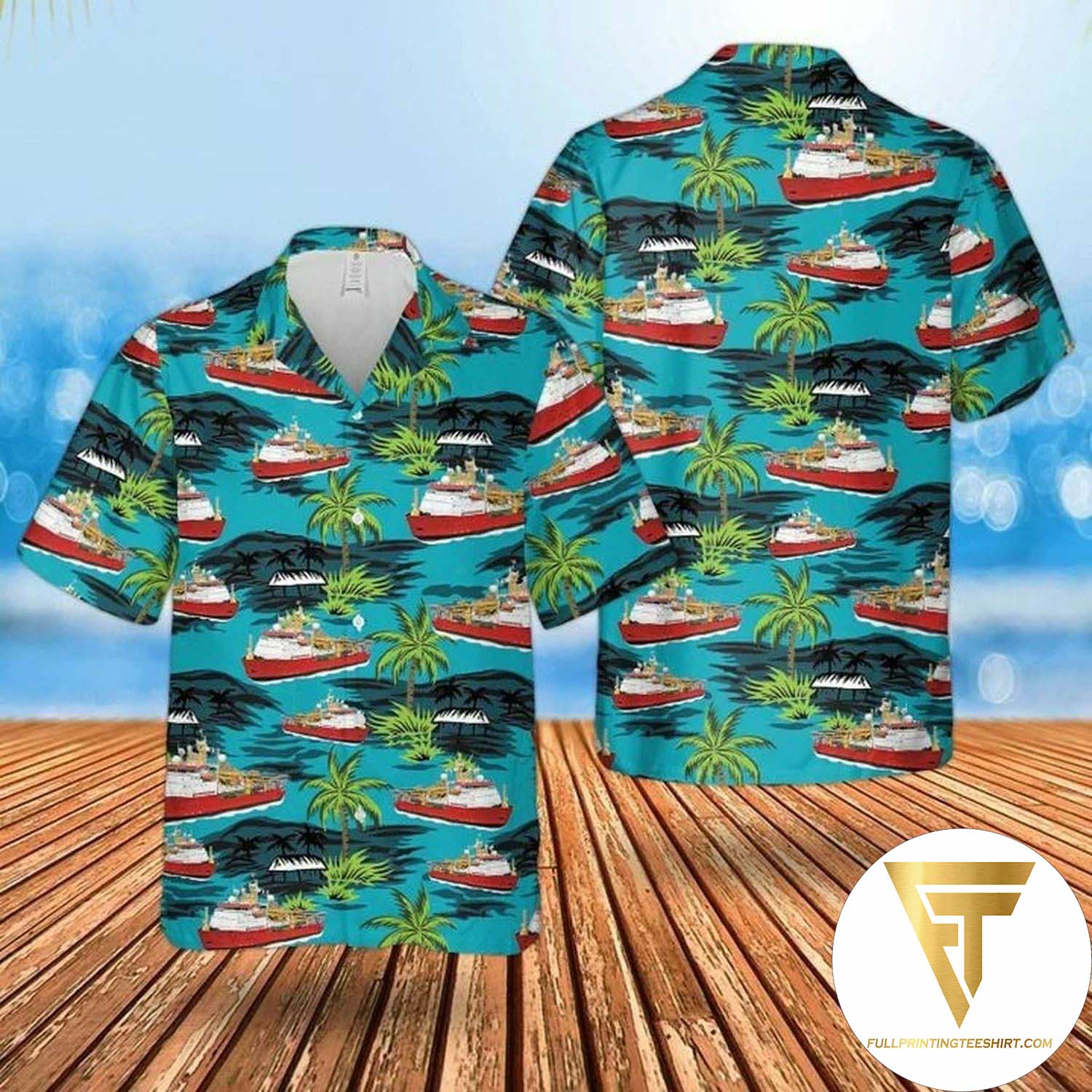 Rn Historical Triton Class Submarine Hawaiian Shirt And Beach Shorts